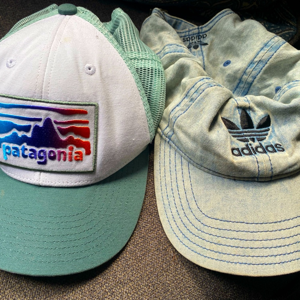 Hats! Patagonia and adidas